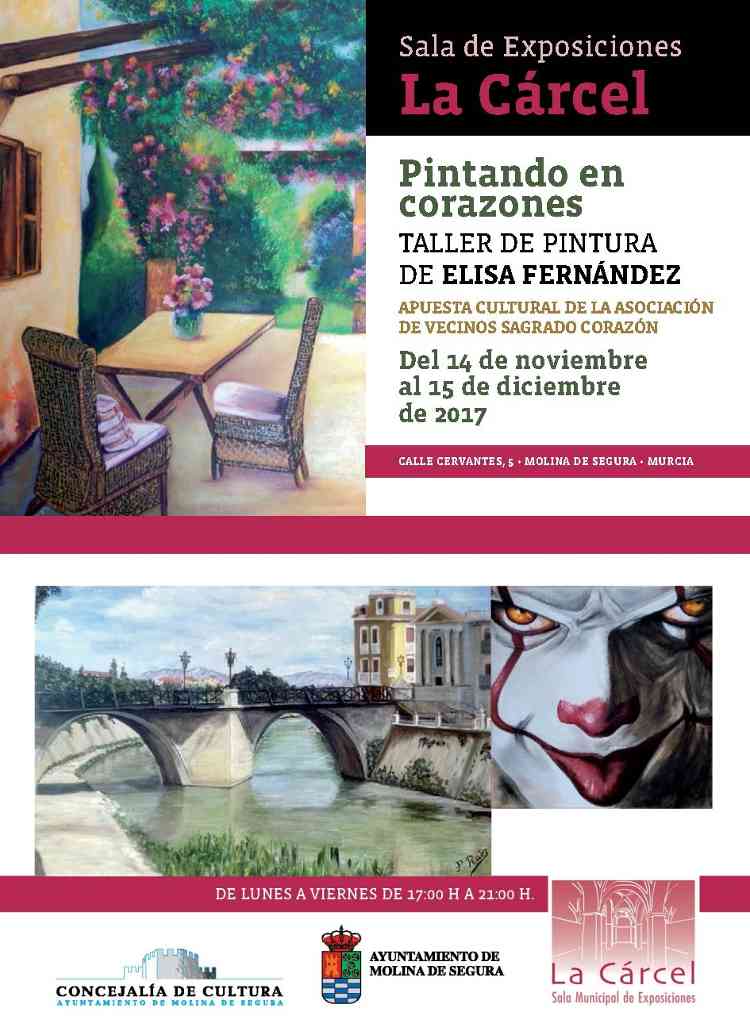 Exposicin Pintando en corazones de Taller de Pintura de Elisa Fernndez-Sala La Crcel-14nov-15dic17-CARTEL.jpg